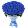 Фото товара 101 синяя роза (крашеная) в Покровске