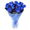 Фото товара 17 синих роз (крашеных) в Покровске
