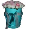 Фото товара 21 элитная розовая роза в коробке в Покровске