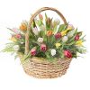 Фото товара 45 алых тюльпанов в коробке в Покровске