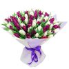 Фото товара 75 фиолетово-жёлтых тюльпанов в Покровске