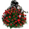 Фото товара 200 кустовых роз в корзине в Покровске