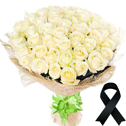 Фото товара 50 белых роз в Покровске