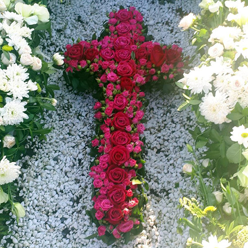 Фото товара Икебана "Алый крест" в Покровске