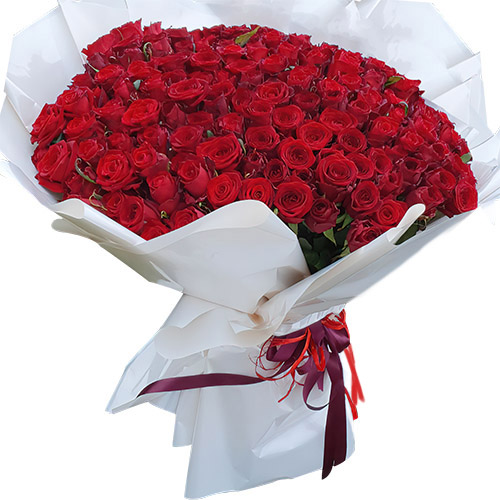 Фото товара 201 красная роза в Покровске