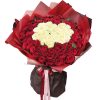 Фото товара 33 кремовые и розовые розы в Покровске