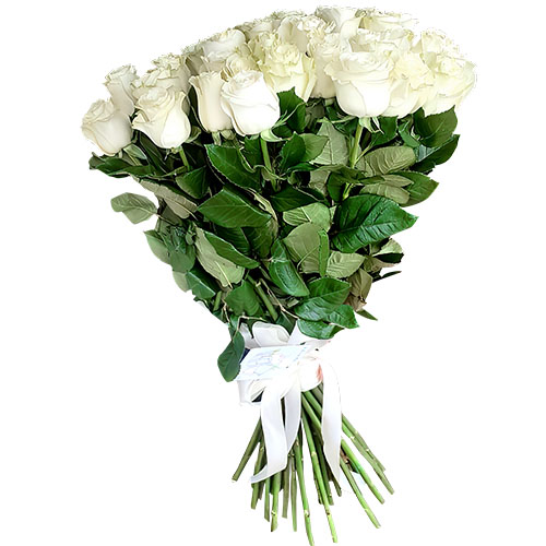 Фото товара 33 белые розы в Покровске