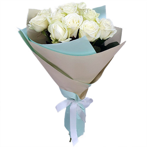 Фото товара Букет білих троянд (11 шт) в Покровске
