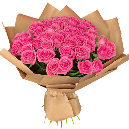 Фото товара Букет рожевих троянд - 51 шт в Покровске